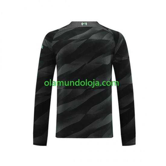 Camisola Liverpool Guarda-redes Homem Equipamento Segundo 2023-2024 Manga Comprida